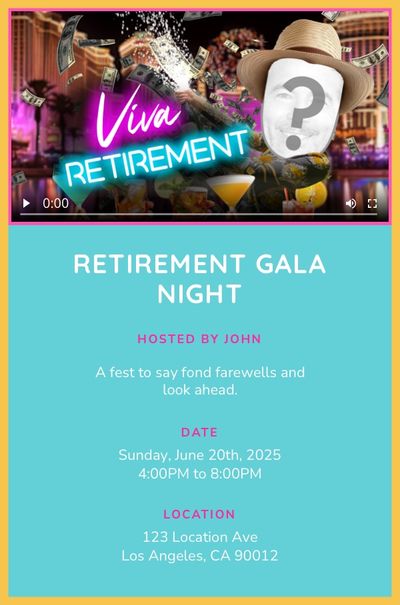 Retirement Invitations - Plan the Perfect Send-off Party!